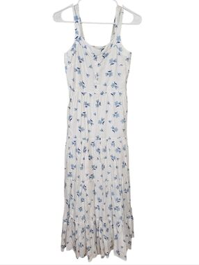 Beau & Ro Maxi Tiered Floral Print Full Dress